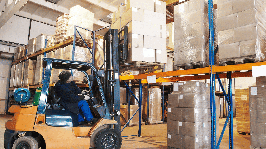 warehouse material handler forklift